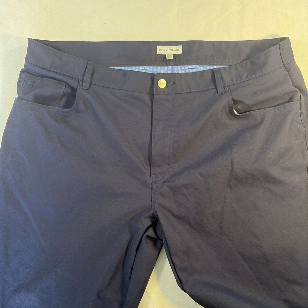Peter Millar Crown Sport Performance Golf Pant Men's 42x32 Navy Blue
